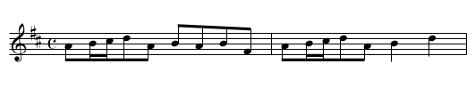 If I were near the pea-field - staff notation
