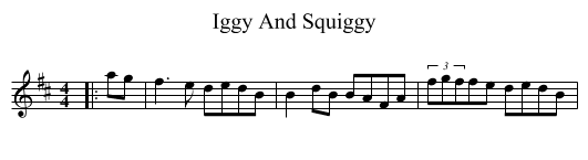 Iggy And Squiggy - staff notation