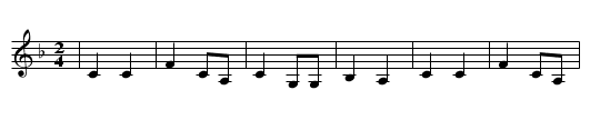 IHR FRANZOSEN GEHT NACH HAUS - staff notation
