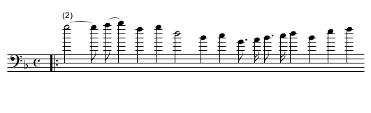 IIII. Love those beames that breede, - staff notation