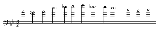 III.My thoughts are wingd with hopes - staff notation