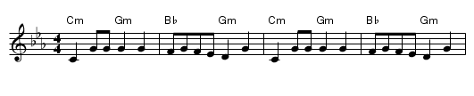 Ikariotikos - staff notation