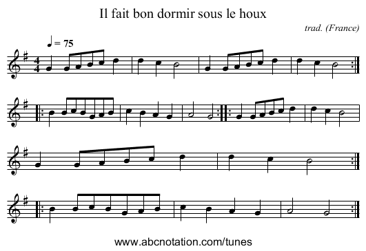 Il fait bon dormir sous le houx - staff notation