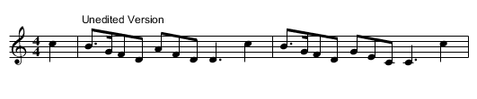 I'll bring my laddy back again. SenH.096 - staff notation