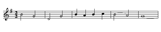 I'll Fly Away - staff notation
