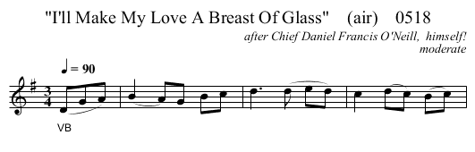 I'll Make My Love A Breast Of Glass    (air)    0518 - staff notation