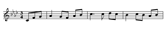 I'll Make my Love a breast of Glass - staff notation