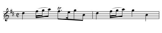 I'll ne'er leave thee - staff notation