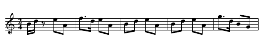 I'll Return to Kintail - staff notation