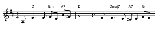I'll Take You Home Again, Kathleen - staff notation