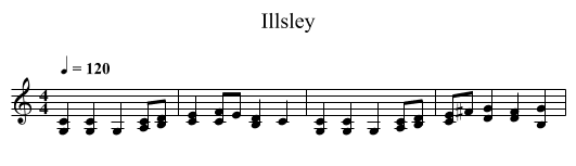 Illsley - staff notation