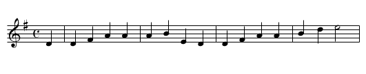 I'm 17 Come Sunday - staff notation