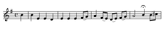 I'm 17 Come Sunday - staff notation