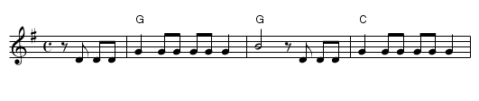 I'm gonna sing - staff notation