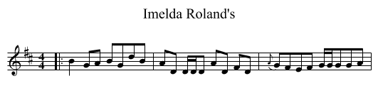 Imelda Roland's - staff notation