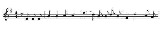 Imitation de La Marseillaise - staff notation