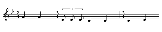 In a Sacred Manner I Return - staff notation