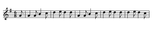In Dulci Jubilo - staff notation