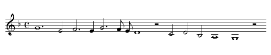 In feuers hitz -- O rosa bella - staff notation