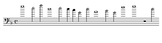 In feuers hitz -- O rosa bella - staff notation