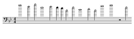 In feuers hitz -- O rosa bella - staff notation