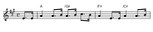 In Garb of Old Gaul - staff notation
