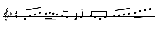 In Memory of Coleman - staff notation