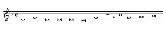 In Nomine - staff notation