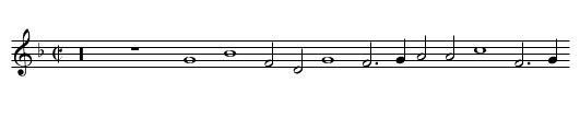 In Nomine - staff notation