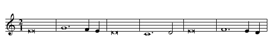 In pace in idipsum - staff notation