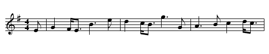 In Praise of Christmas - staff notation