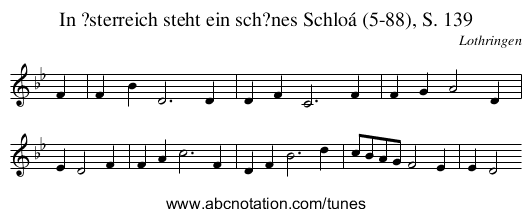 In ?sterreich steht ein sch?nes Schloá (5-88), S. 139 - staff notation