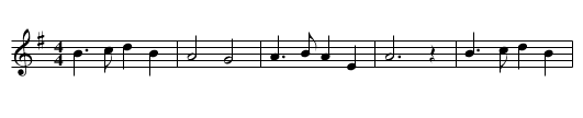 In The Bleak Midwinter - staff notation