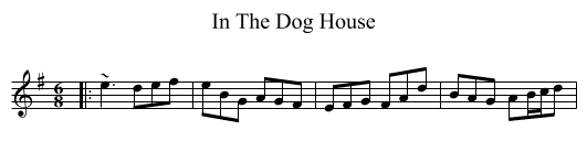 In The Dog House - staff notation