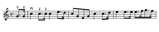 IN THE GARB OF OLD GAUL - staff notation