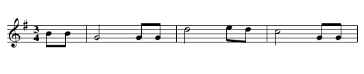 In the Pines - staff notation