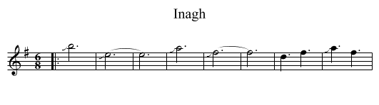 Inagh - staff notation