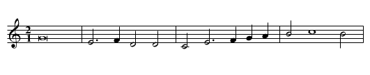 Incessament mon povre - staff notation