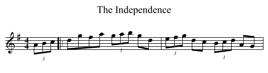 Independence, The  - staff notation