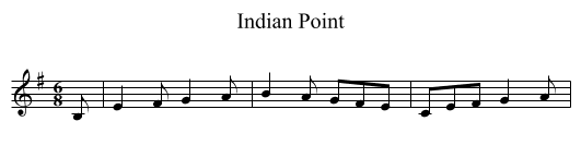 Indian Point - staff notation