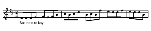 Indian Queen. JMP.008, The - staff notation