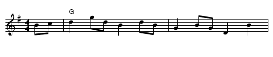 Indian Reel - staff notation