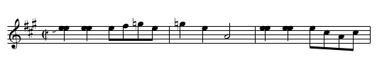 Indian Squaw [1] - staff notation