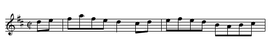 Indian War Whoop [5] - staff notation
