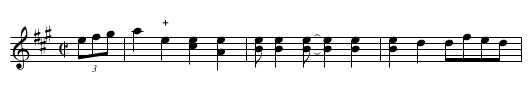 Indian Whoop - staff notation