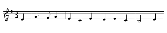 Inglewood Cocky - staff notation