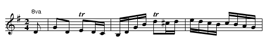 Inimitable - staff notation