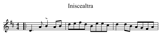 Iniscealtra - staff notation
