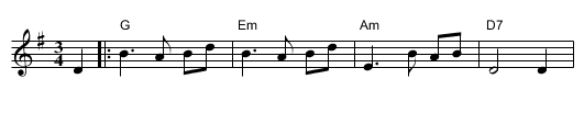 Inisheer - staff notation