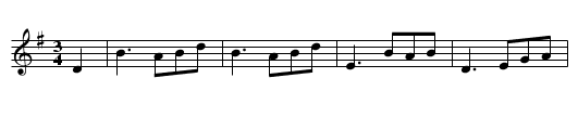 Inisheer - staff notation